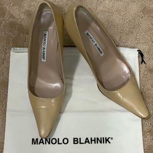Manolo Blahnik 70mm Heel Pumps, size 36.5